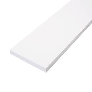1 in. x 5 in. x 8 ft. Finger-Joint Primed Pine Board (Actual Size: 0.7086 in. x 4.5 in. x 8 ft.) ... | The Home Depot
