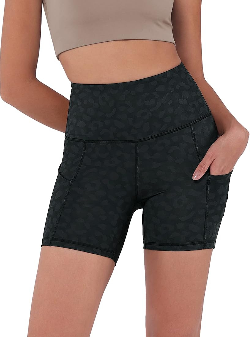 ODODOS Women's Tummy Control Yoga Shorts 2.0 with Pockets High Waist Athletic Workout Shorts-5" /... | Amazon (US)