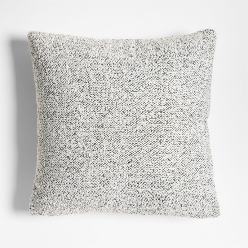 Soft Boucle 20"x20" Arctic Ivory Indoor/Outdoor Throw Pillow | Crate & Barrel | Crate & Barrel
