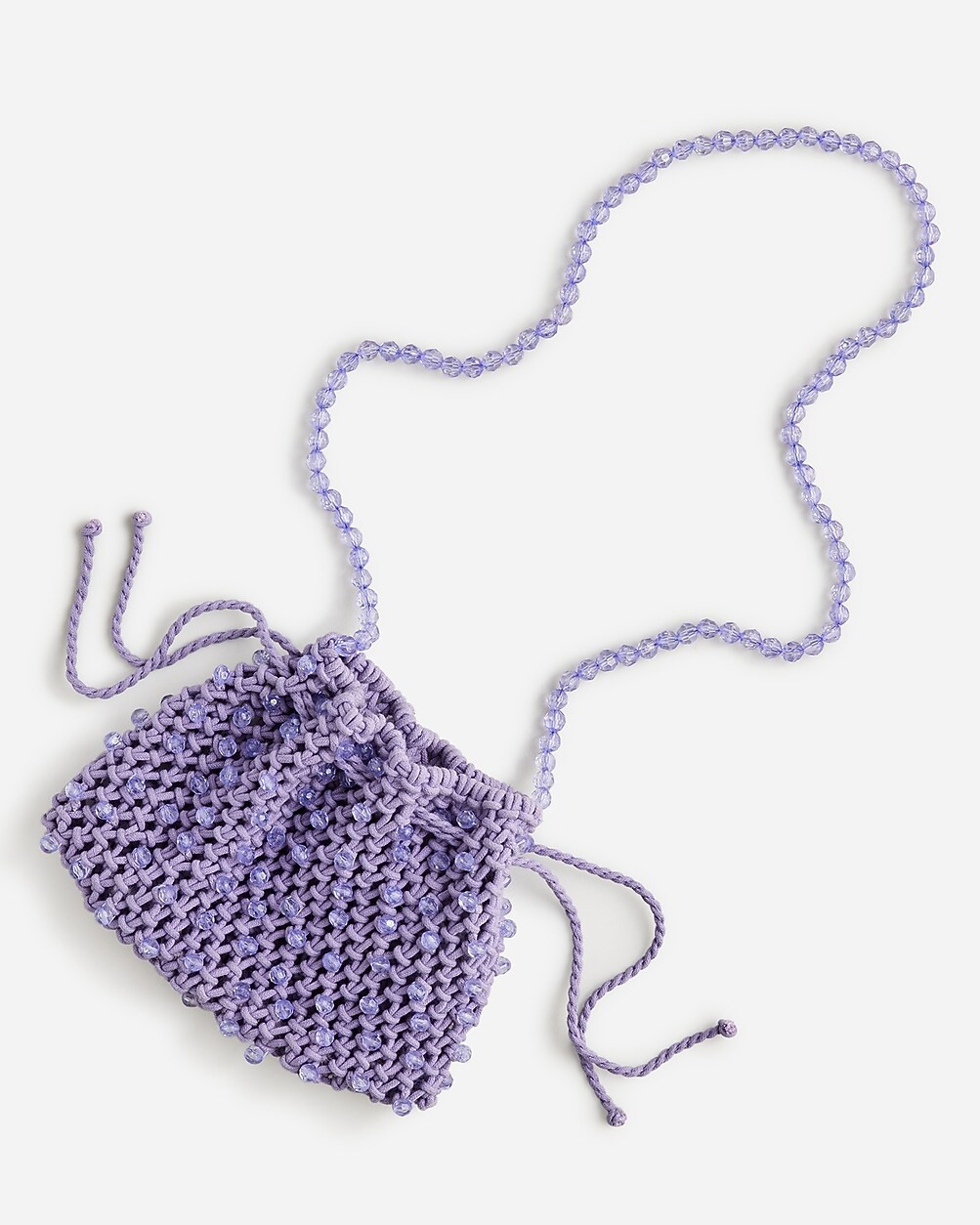 Girls' beaded crochet pouch bag | J. Crew US