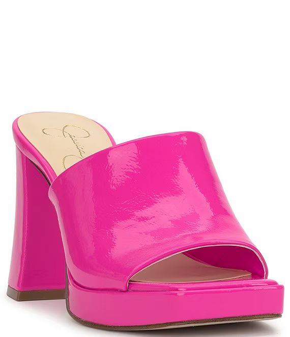 Jessica Simpson Kashet Patent Platform Sandals | Dillard's | Dillard's