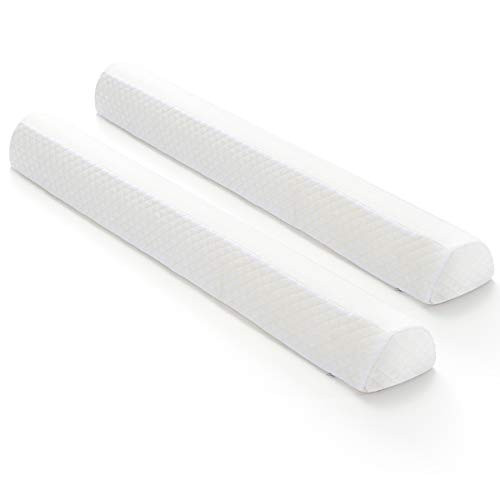 Shinnwa Bed Bumpers for Toddlers (2-Pack) Memory Foam Rail & Adults, Safety Guard Queen, King, Full Bed, Sleep Long Pillow Pads with Non-Slip Bottom Machine Washable Cover | Amazon (US)