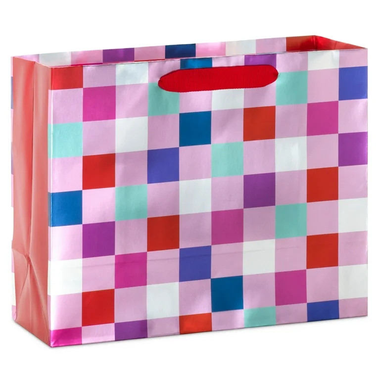 Hallmark Medium Valentine's Day Gift Bag (Colorful Checks) | Walmart (US)