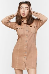 Twill Mini Shirt Dress | Forever 21 (US)