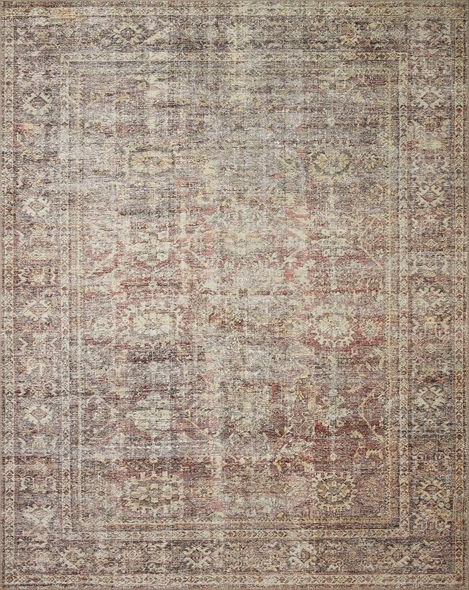 Loloi Amber Lewis x Georgie Bordeaux/Antique 7'-6" x 9'-6" Area Rug | Amazon (US)