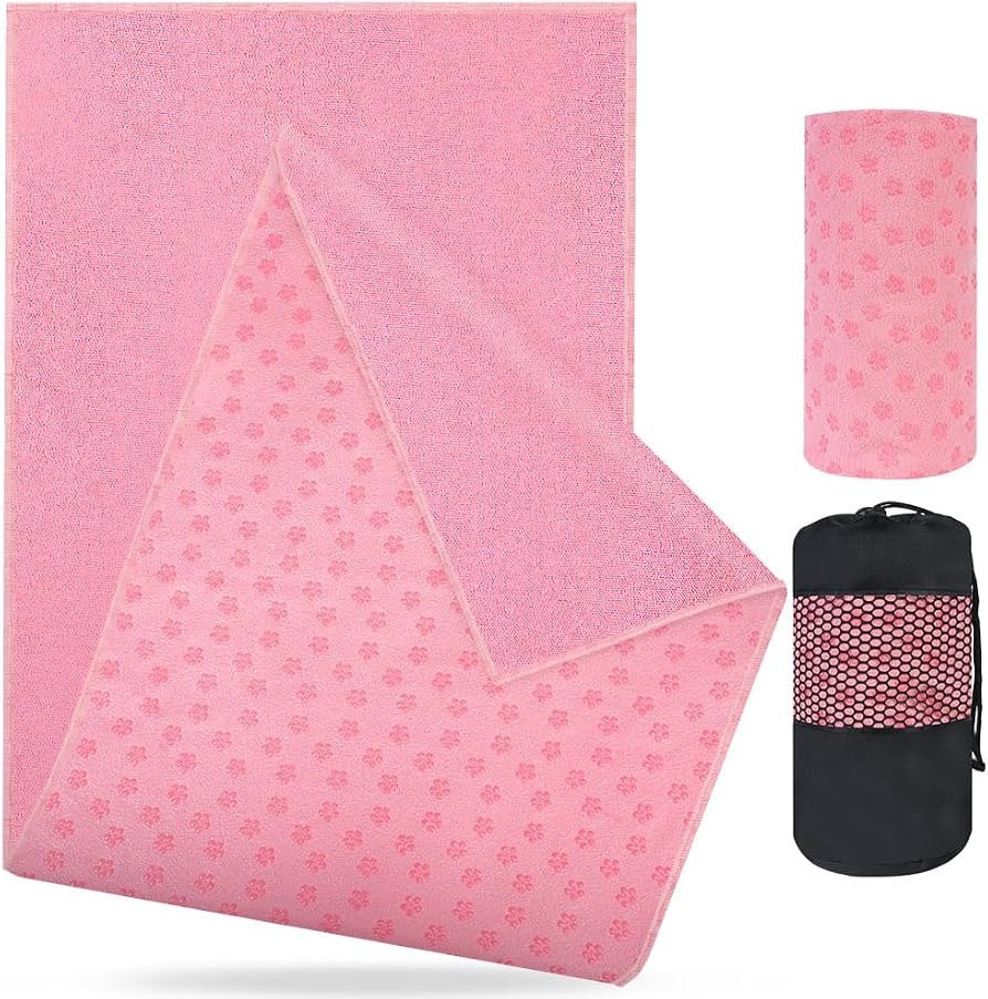 flintronic Mikrofaser Hot Yoga Handtuch, Yoga Handtuch rutschfest, 183x63cm, f\u00fcr Yogamatte, ... | Amazon (DE)