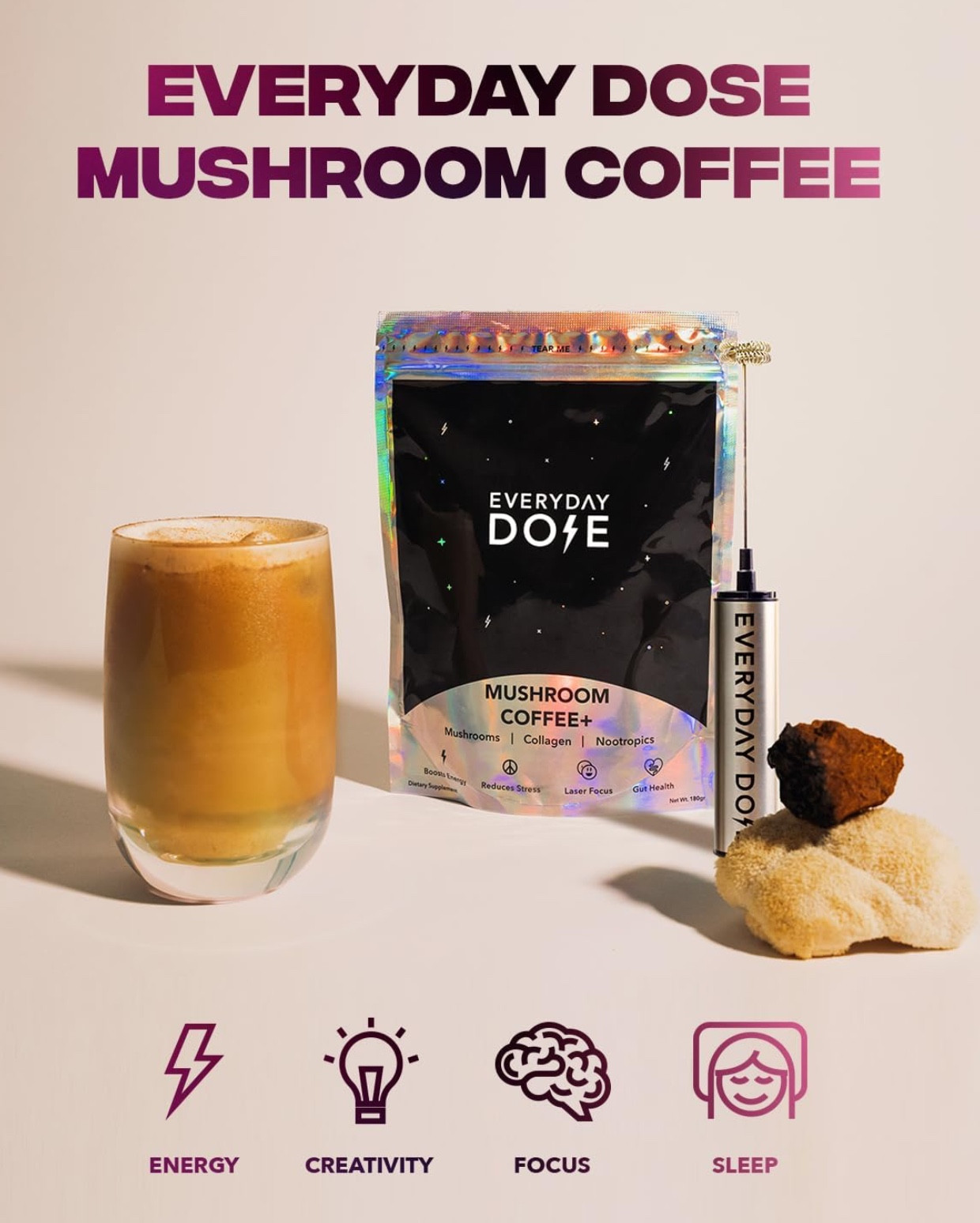 Coffee without the crash + vitamins