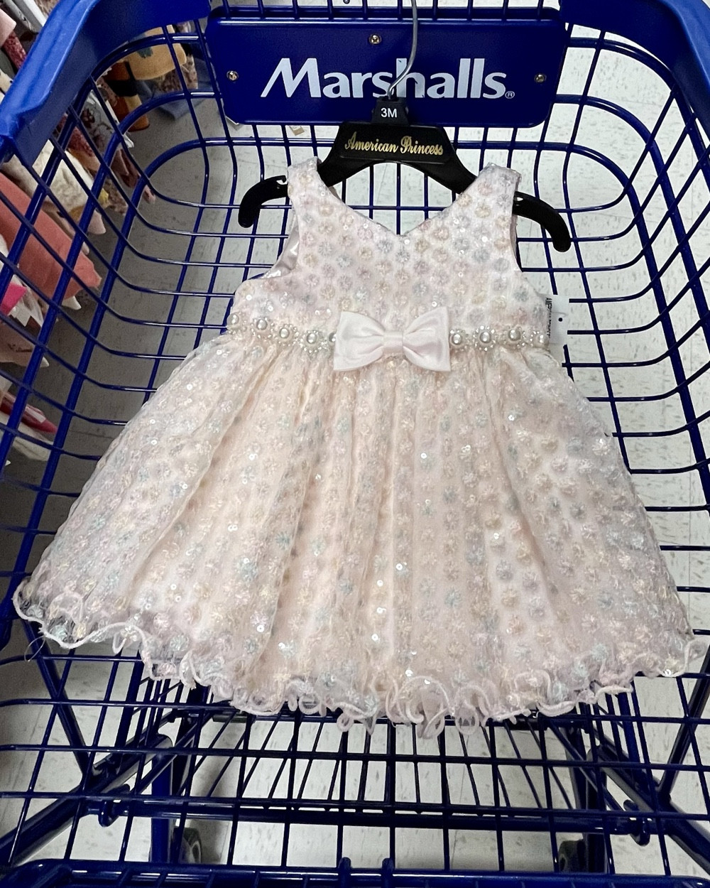 American Princess dresses are an inexpensive way to dress the smallest wedding guest or flower girl. This pretty dress is at my local Marshall’s and I see different party dress styles there often throughout the seasons.

#LTKWedding #LTKKids #LTKBaby