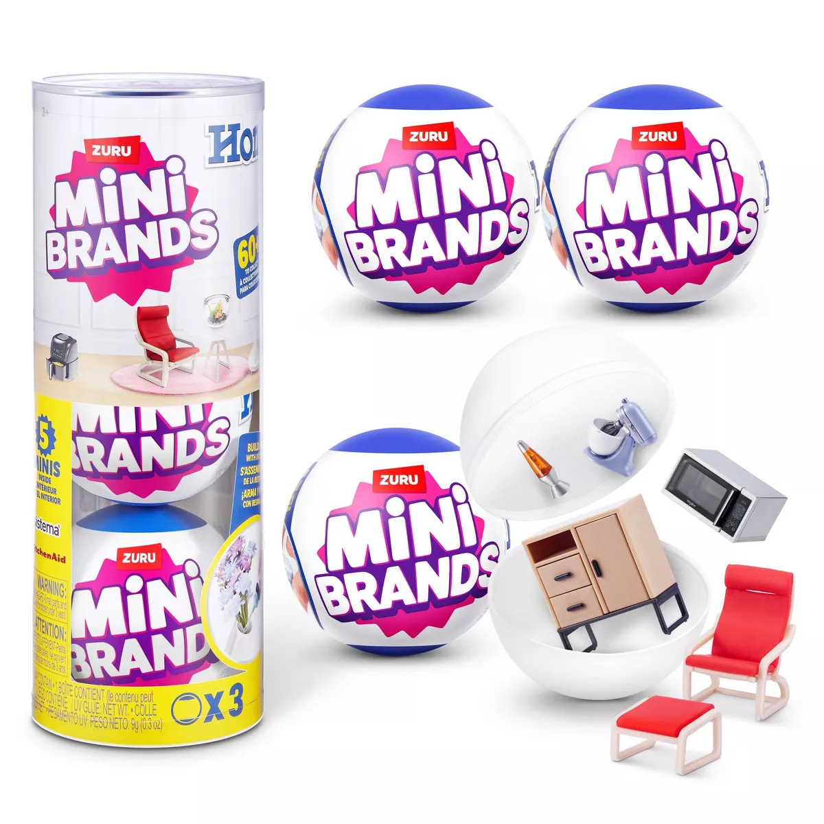 Mini Brands Home Series 1 Collectible Capsule - 3pk | Target