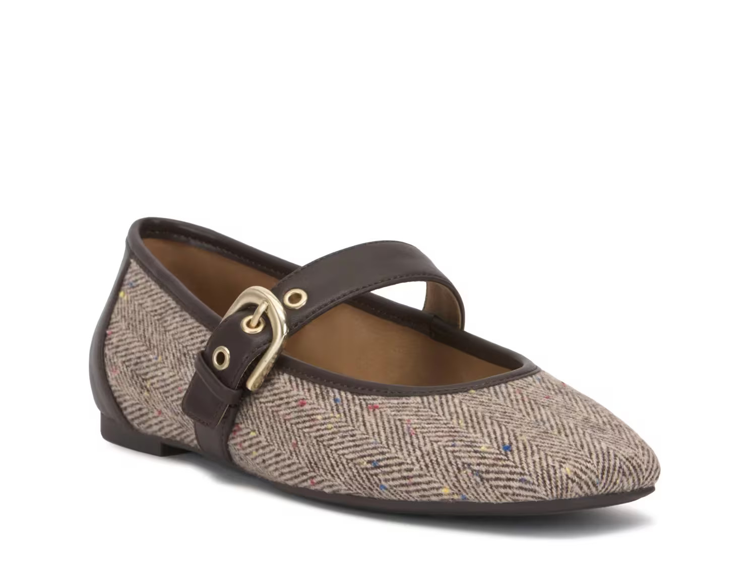 Crown Vintage Nalahni Mary Jane Flat | Women's | Gold Metallic | Size 8.5 | Flats | Mary Jane | DSW