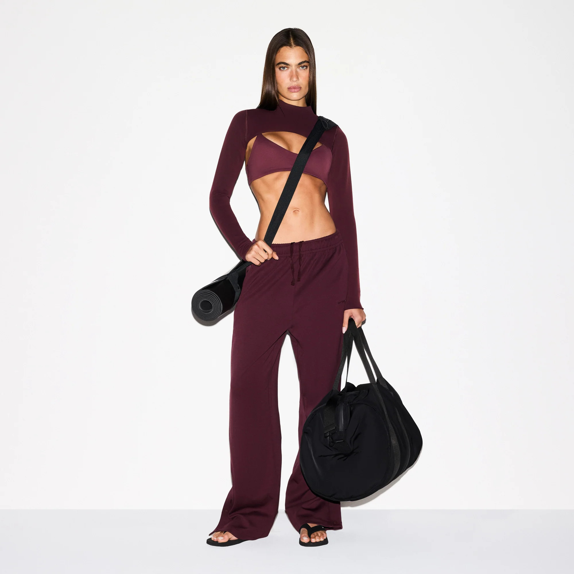 SKIMS Side Snaps Pants | Red | Small | NikeSKIMS Matte Tricot | SKIMS (US)