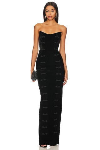 SAU LEE Amora Dress in Black from Revolve.com | Revolve Clothing (Global)