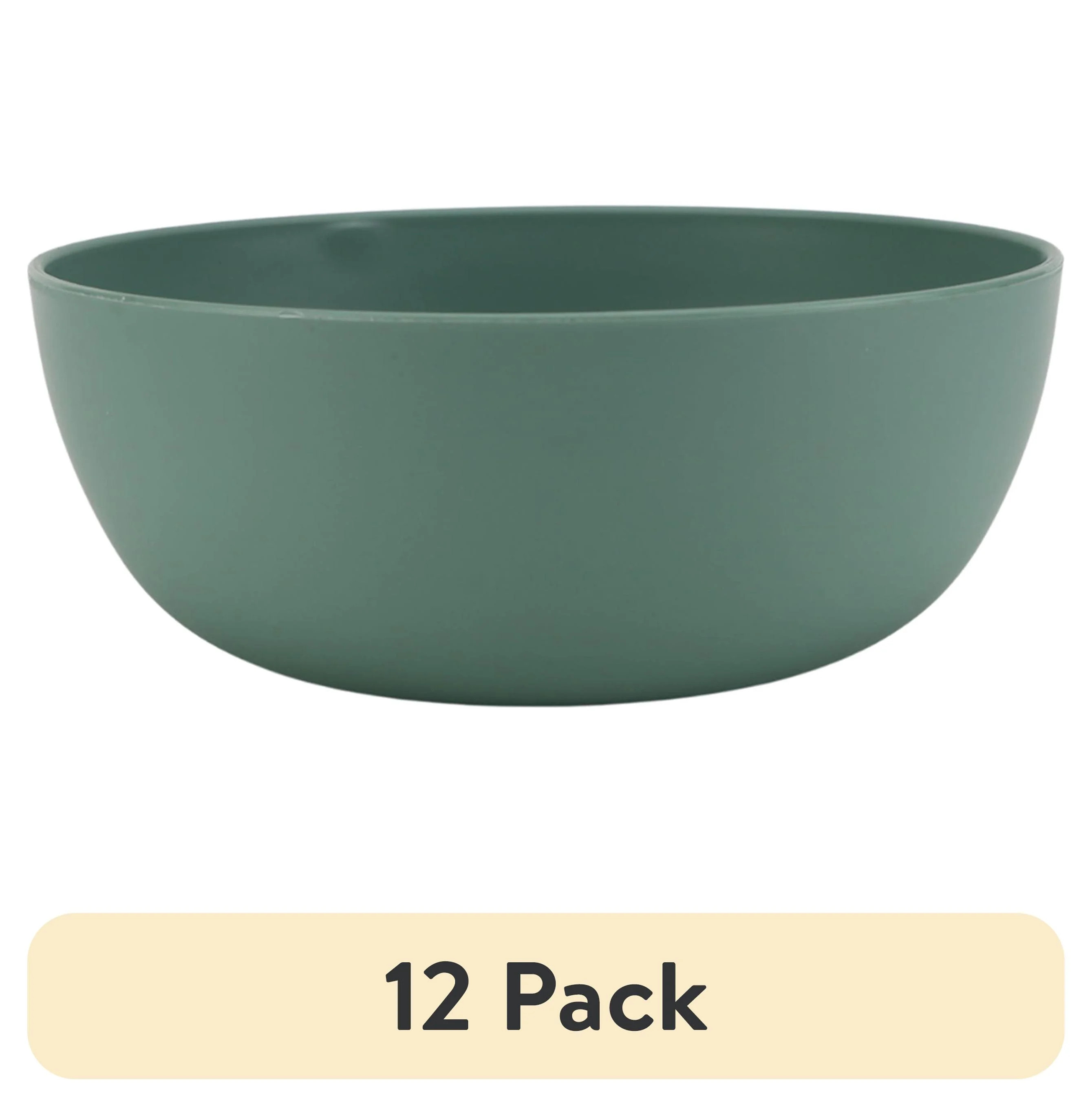 (12 pack) Mainstays - Sage Round Plastic Cereal Bowl, 38-Ounce - Walmart.com | Walmart (US)