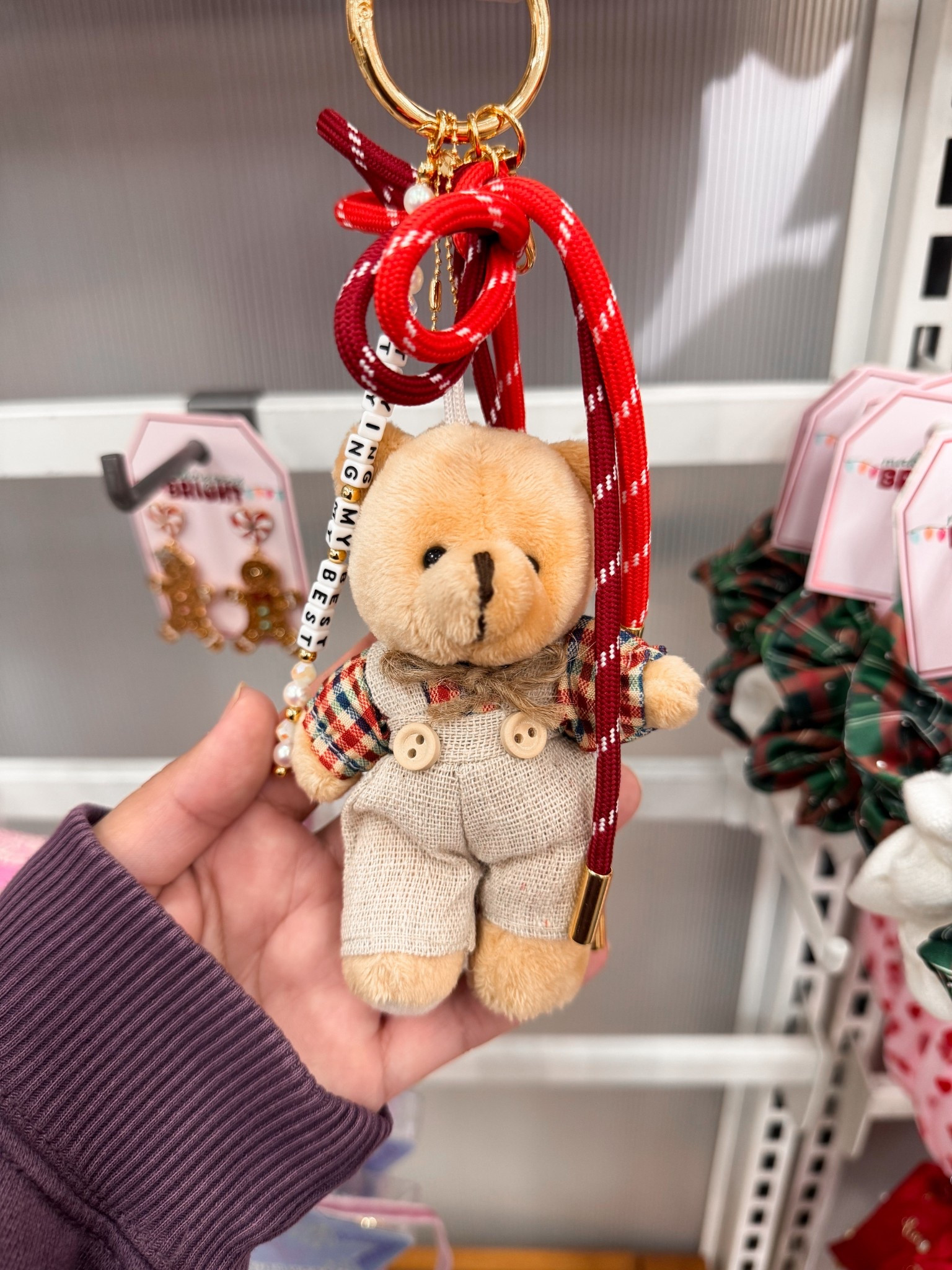the cutest teddy keychain! 30% off. 

target finds, target style 

#LTKootd #LTKFindsUnder50