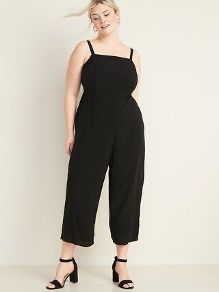 Plus-Size Square-Neck Cami Jumpsuit | Old Navy (US)