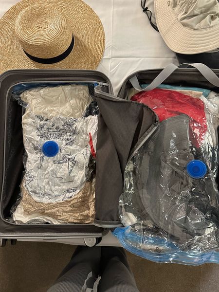 ✈️ Travel vacuum bags and the best carryon linked. The travel bags come with the pump. Follow me @hercurrentobsession for more travel tips. 😀✈️

#LTKFestival #LTKitbag #LTKtravel