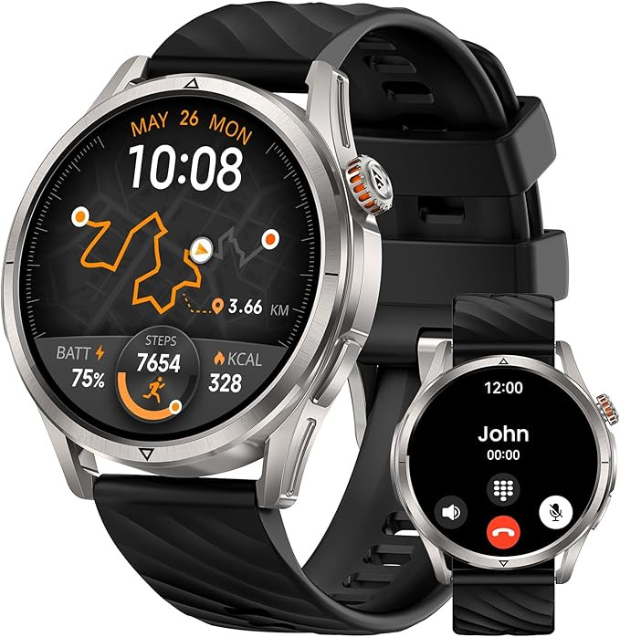 KOSPET Magic R10 Smart Watch for Men Women with GPS, 50-Day Battery Life, 1.43" AMOLED, 5ATM Wate... | Amazon (US)