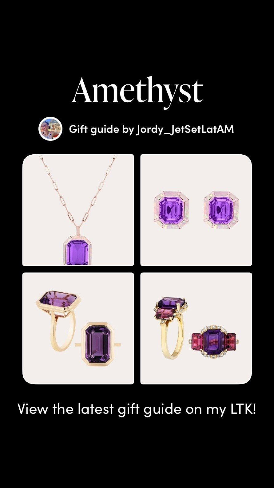 Amethyst Jewelry Gift Guide | Elegant Emerald-Cut Pieces

Discover a curated collection of modern amethyst jewelry—emerald-cut pendants, rings, and studs in refined gold and rose-gold settings. Perfect for gifting or adding a luxe pop of color to your wardrobe. Explore the full guide on JetSet LatAM.

#LTKHoliday #LTKGiftGuide #LTKBeauty