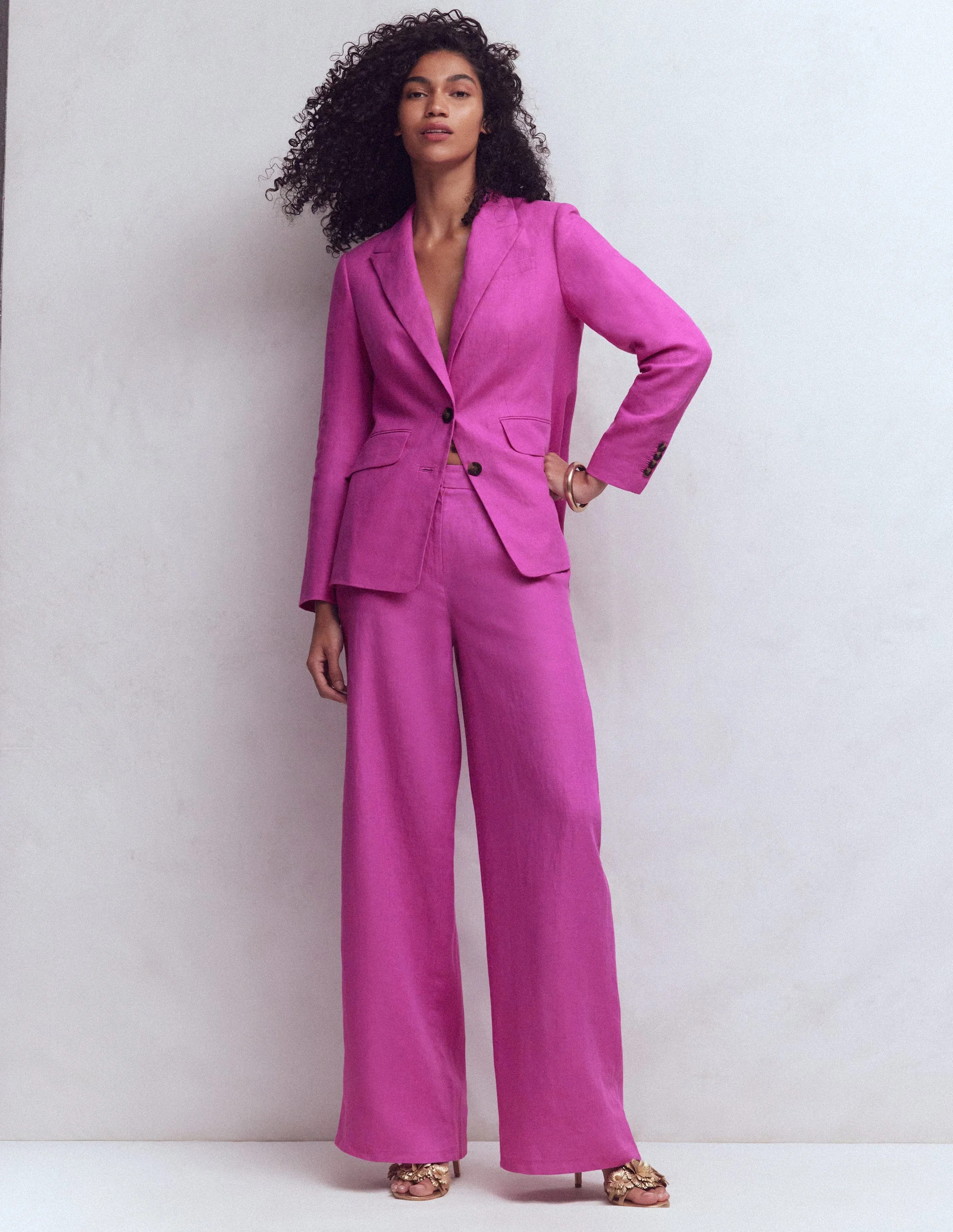 Belgravia Linen Pants-Passion Flower | Boden (US)