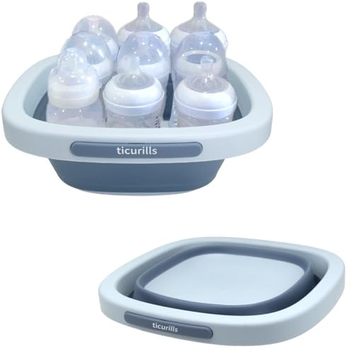 Collapsible Baby Bottles Wash Basin, Ideal Gifts for Baby & New Moms, Multi-Purpose Wash Basin for Babies Bottles and Breast Pump, Baby Essentials for Newborns Infant Baby Travel, Trips, Camping | Amazon (US)