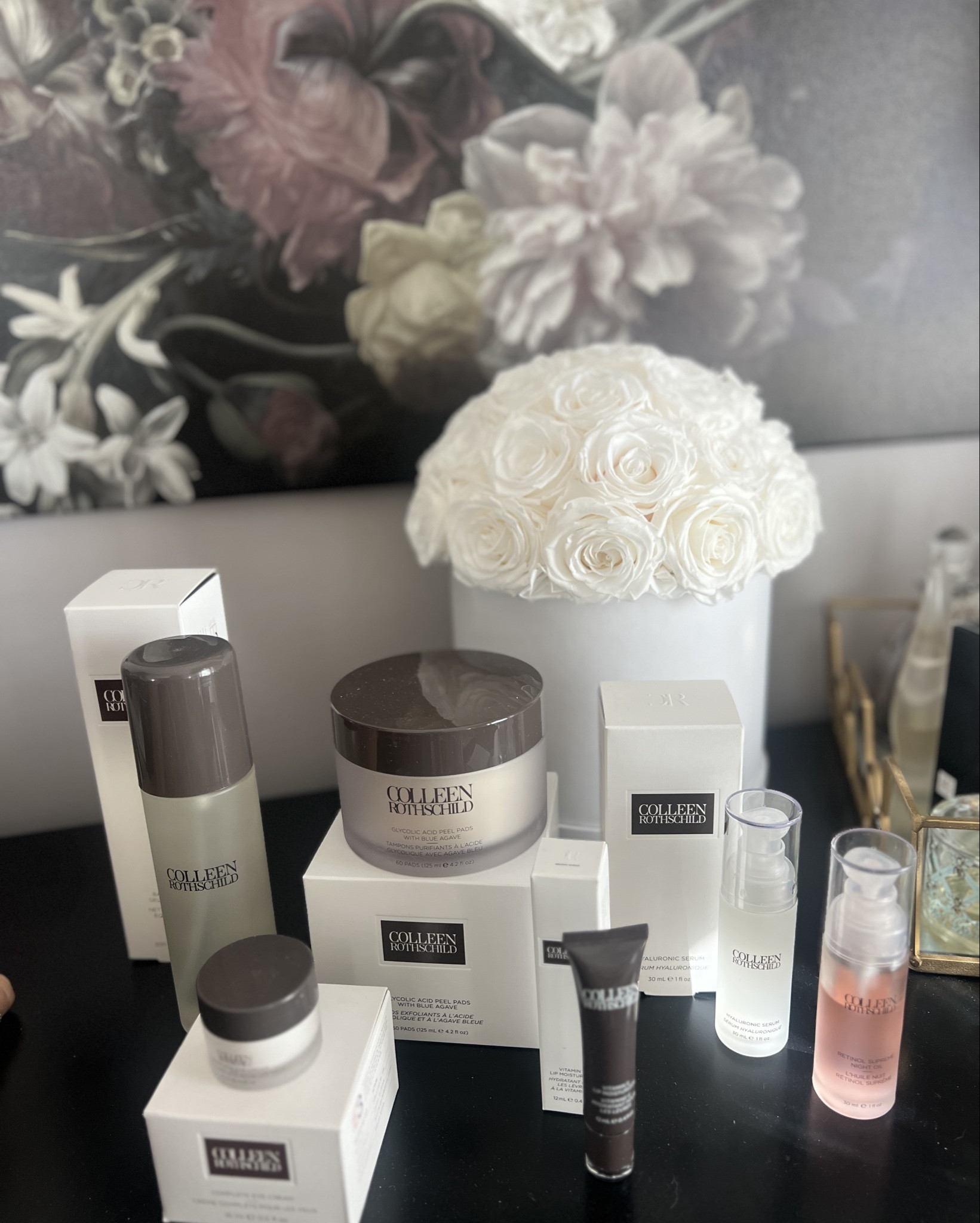 🚨 sale alert 
25% off friends and family 
Colleen Rothschild 

Use code FAMILY25

Here some of my favorites⬇️
Gel cleanser
Glycolic acid. Peel pad 
Retinol supreme night oil 
Hyaluronic serum
Vit E lip moisturizer 

#LTKSaleAlert #LTKBeauty #LTKOver40