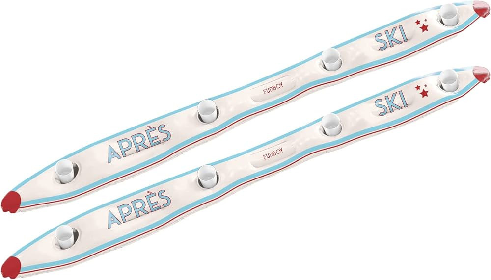 FUNBOY Plastic Inflatable Shot Board Ski, 4 Shot Capacity 6-feet Long, 4 Shot Cups Included, Apre... | Amazon (US)