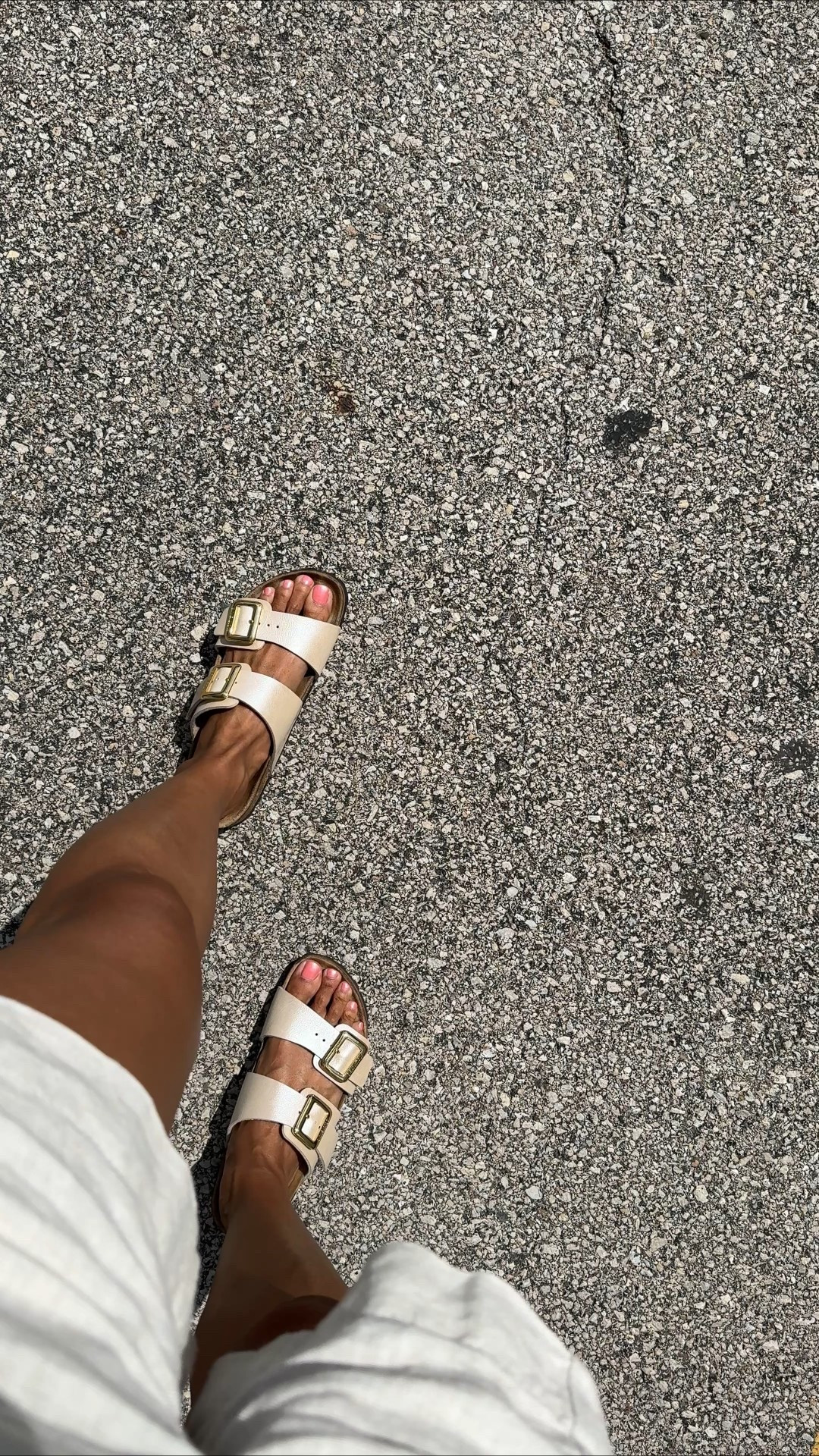 Slide sandals. Vacation. Travel. 
True to Birkenstock sandals. 
Linen shorts. I sized down  

#LTKOver40 #LTKFindsUnder100 #LTKShoeCrush