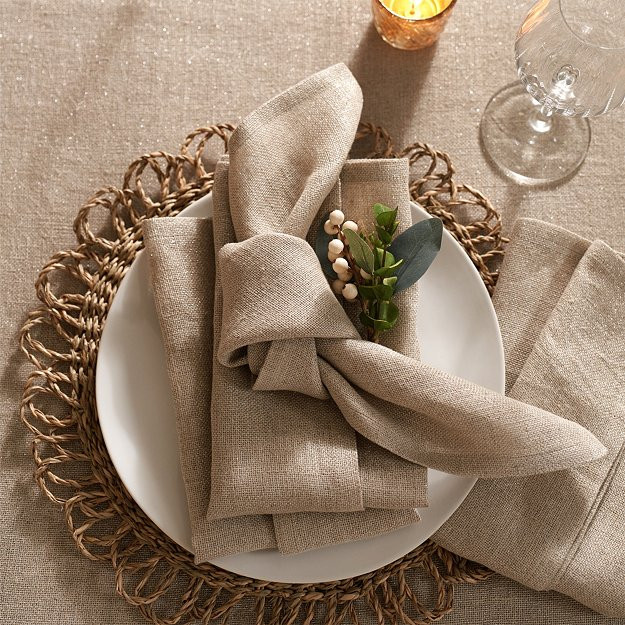 Sparkle Linen Napkins – Set of 4 | The White Company (UK)