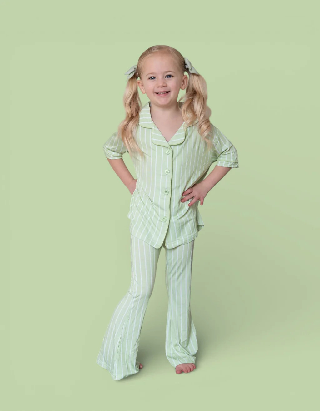 SPRINGTIME STRIPE DREAM GIRL'S FLARE SET | Dream Big Little
