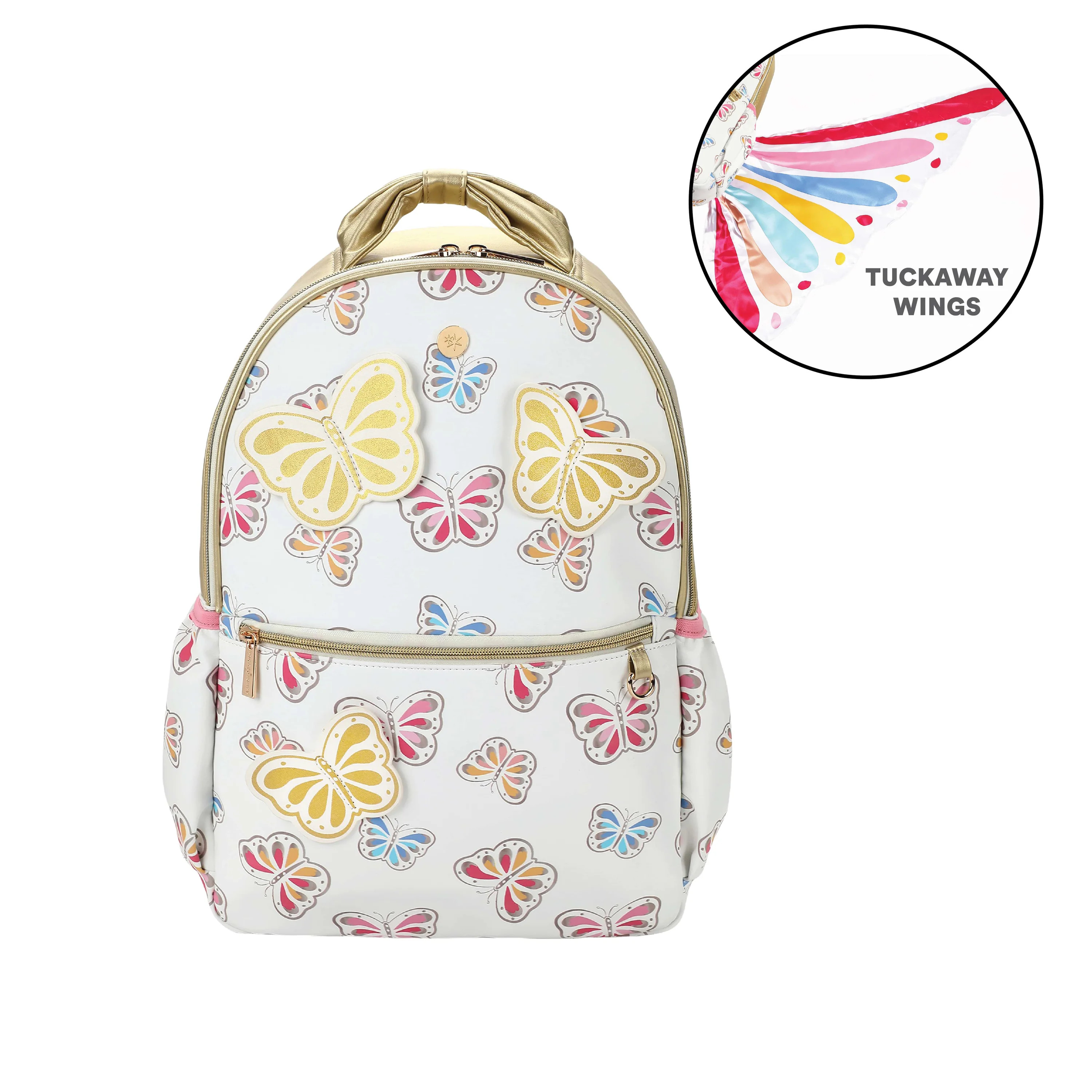 Gold Butterfly Backpack with Tuckaway Wings | Packed Party