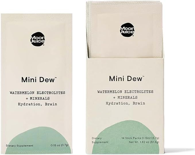 Moon Juice Mini Dew Electrolyte Powder Sticks | Electrolyte Drink Mix + Trace Minerals Supplement... | Amazon (US)