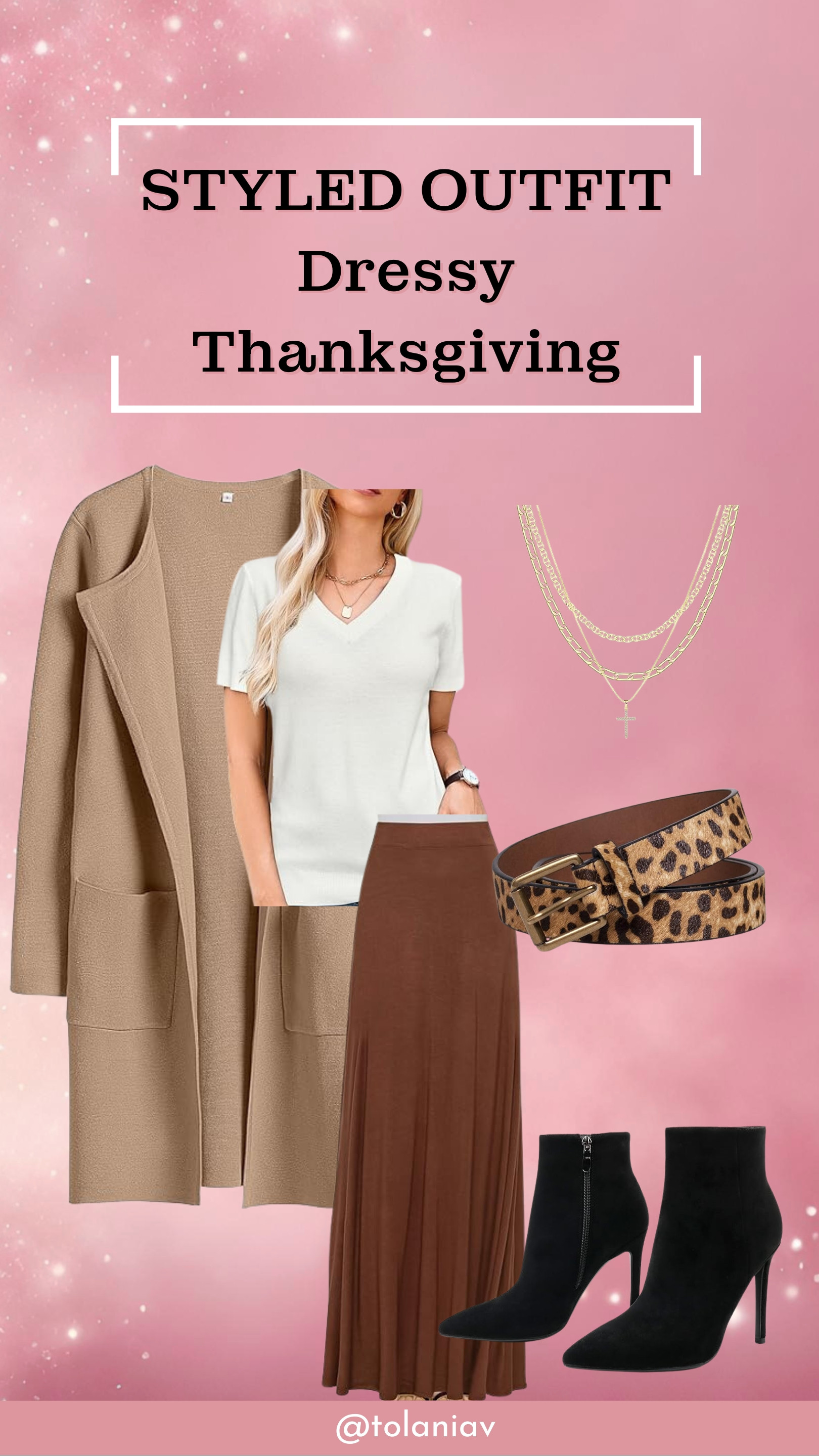 Dress up for the feast and the compliments! This Thanksgiving look is the perfect blend of cozy and chic, so you can stay stylish while indulging in all the turkey. 🦃✨                                                               Thanksgiving outfit, dressy Thanksgiving look, chic holiday style, fall fashion, festive outfit, Thanksgiving fashion, cozy chic, holiday wardrobe, seasonal style, Thanksgiving dinner look. 

 #LTKHoliday #LTKSaleAlert #LTKStyleTip
