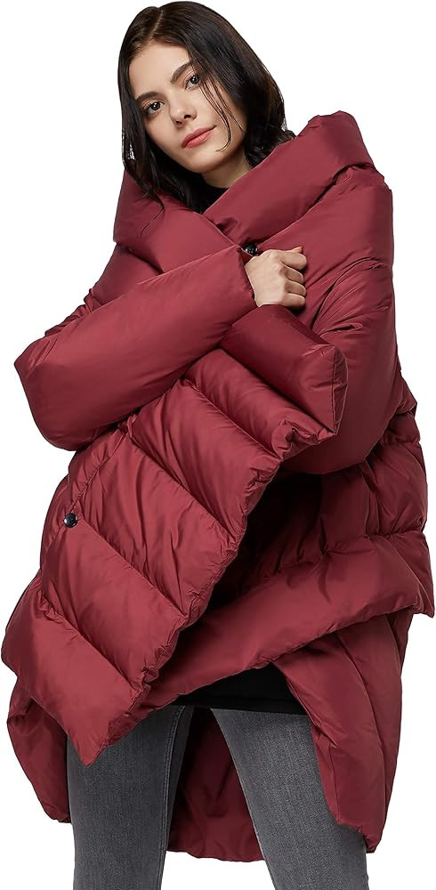 Orolay Women's Puffer Down Coat Cloak-Type Jacket | Amazon (US)