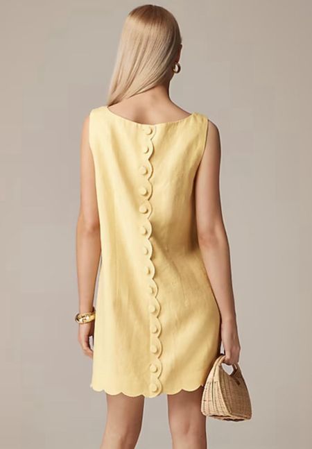 Scallop dress
Yellow dress
Dress 

Spring Dress 
Summer outfit 
Summer dress 
Vacation outfit
Date night outfit
Spring outfit
#Itkseasonal
#Itkover40
#Itku