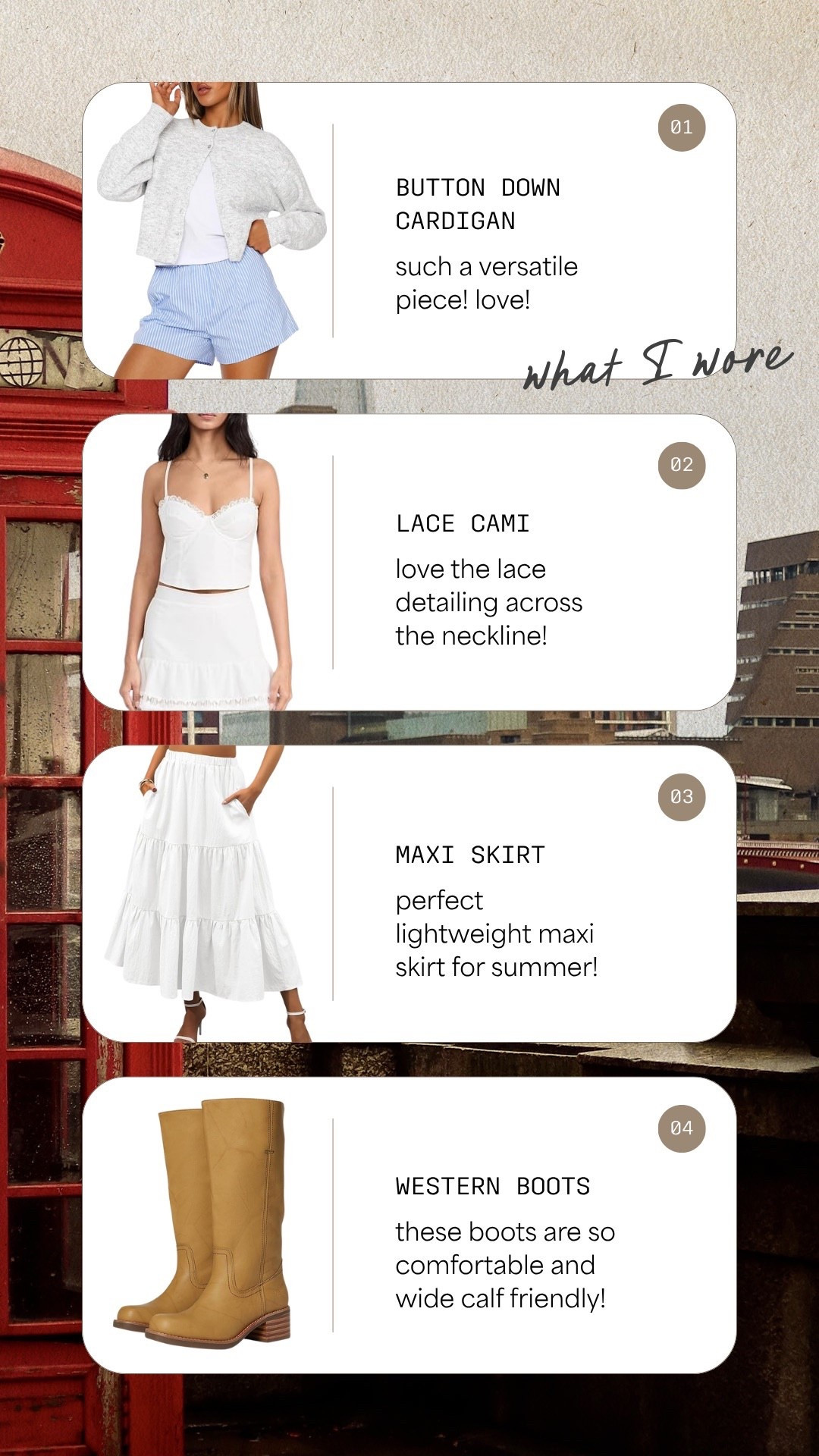 What I wore in London!
-
-
-
Amazon, Amazon fashion, women’s fashion, summer fashion, summer style, summer outfits, summer outfit inspo, summer ootd, trendy fashion, chic style, midsize fashion, midsize style, European vacation, Euro summer, London outfit inspo 


#LTKOver40 #LTKMidsize #LTKStyleTip