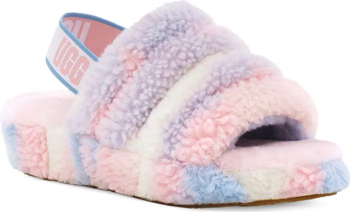 UGG® Pride Fluff Yeah Faux Fur Slingback Sandal | Nordstrom | Nordstrom