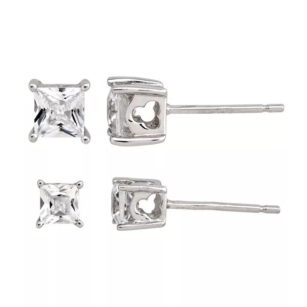 DiamonLuxe Sterling Silver 3 1/10-ct. T.W. Simulated Diamond Stud Earrings | Kohl's