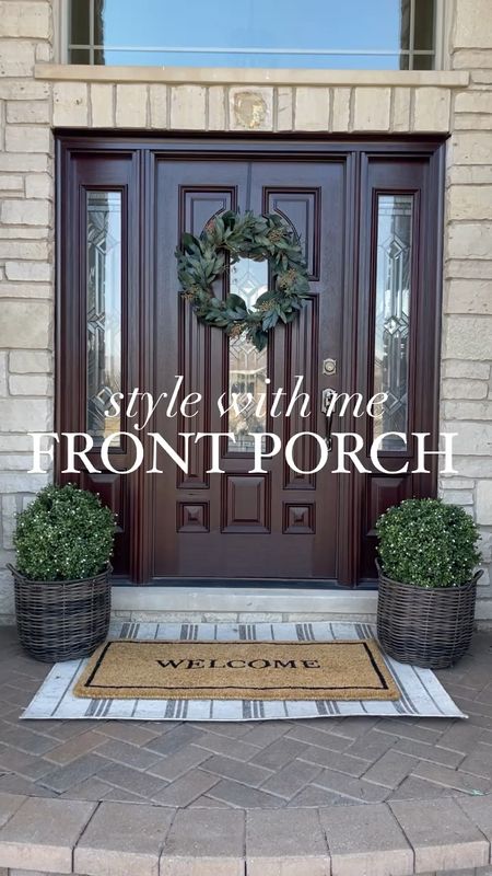 Style with me my front porch for early spring!

Spring decor, spring front porch, front porch, welcome mat, front door wreath, wreath, 

#LTKhome #LTKSeasonal #LTKVideo