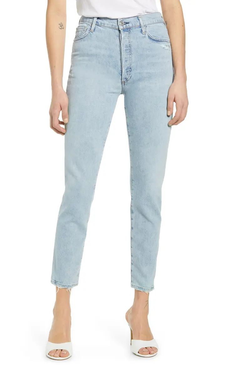 Olivia High Waist Crop Slim Leg Jeans | Nordstrom