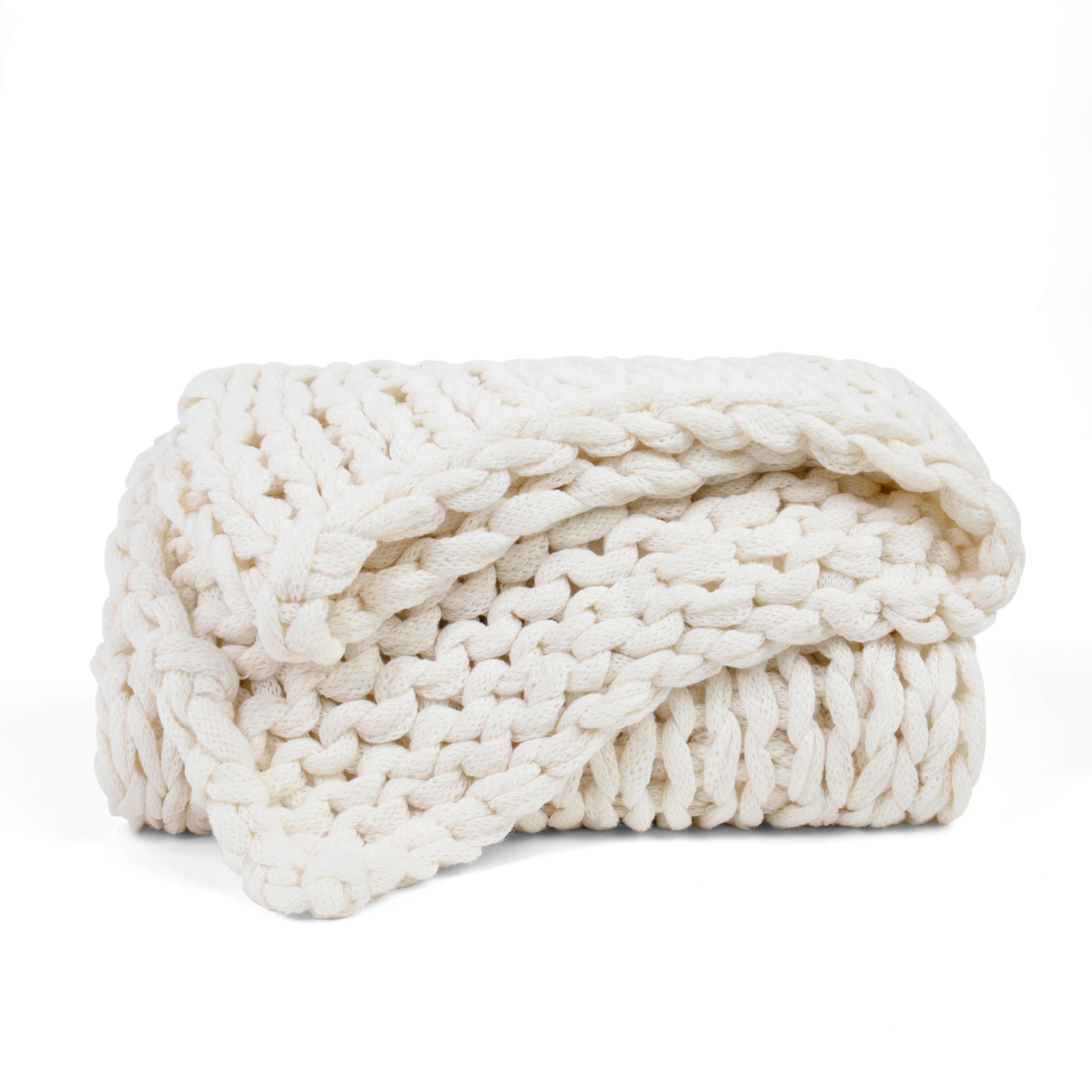 Oversized Chunky Knit Throw Blankets - Linens & Hutch | Linens and Hutch