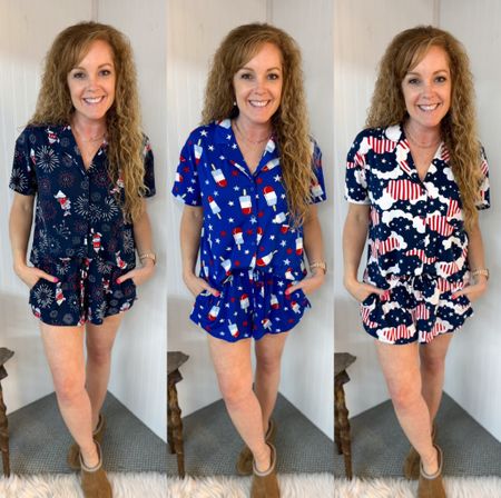 $17 Walmart 4th of July Womens Shorty Pajama Set by Way to Celebrate, 2-Piece, Sizes XS to 3X / pjs / summer pajamas 

#LTKFindsUnder50 #LTKTravel #LTKSeasonal