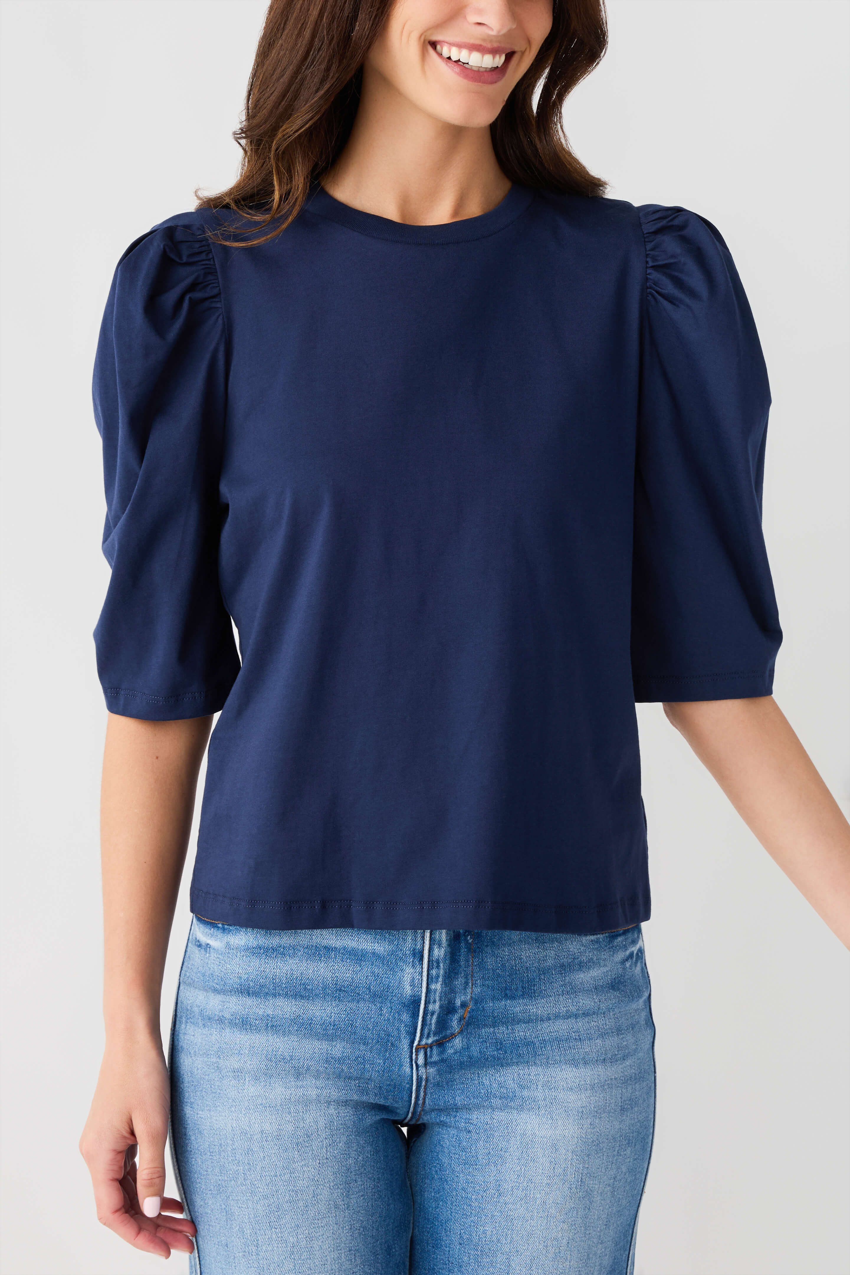 Fate Puff Sleeve Jersey Top | Social Threads