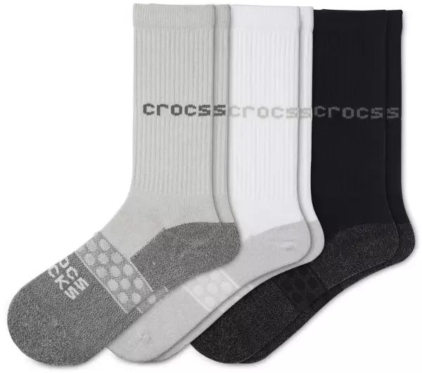 Crocs Socks Adult Crew Solid 3-Pack | Dick's Sporting Goods | Dick's Sporting Goods