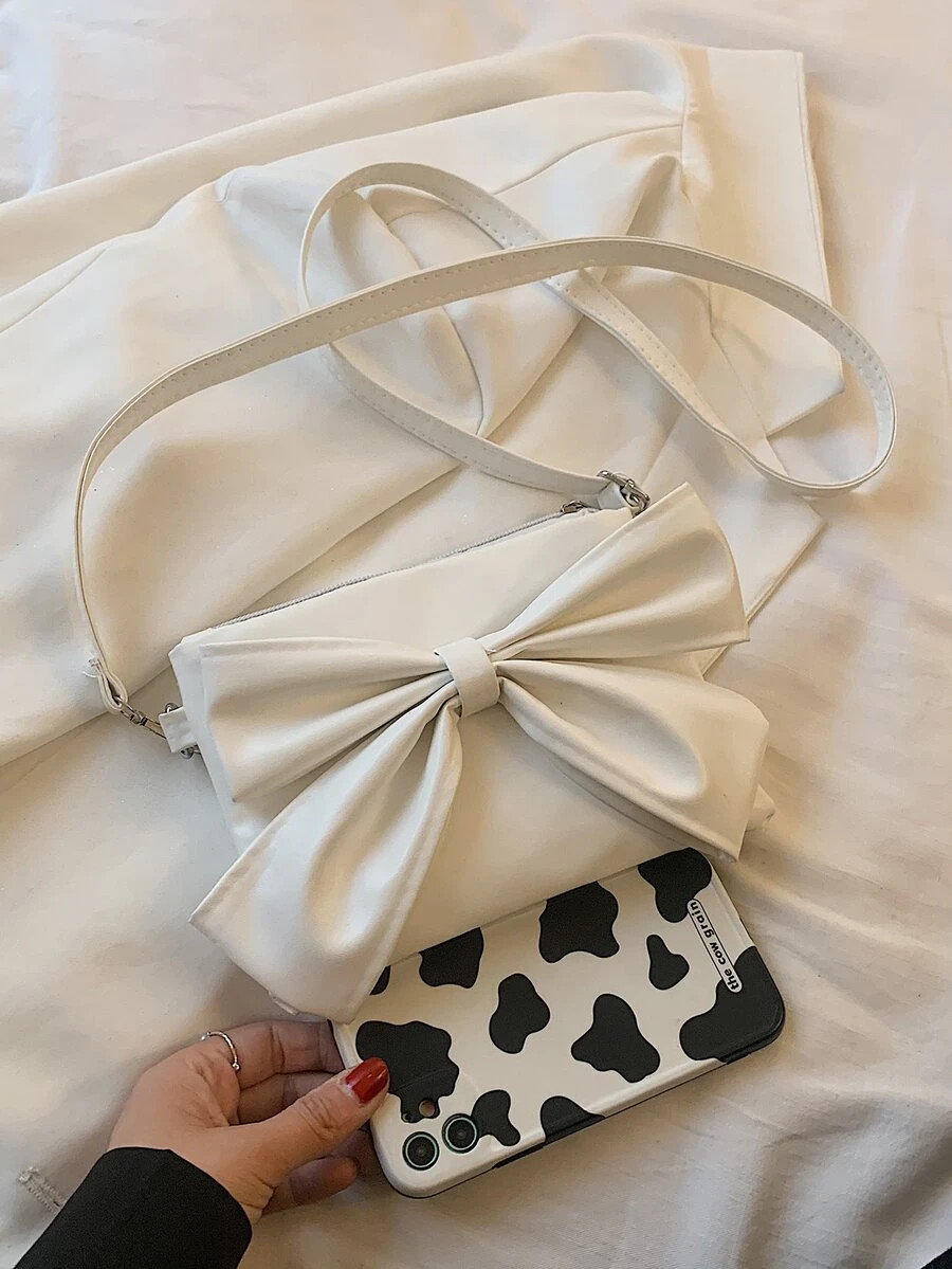 Bow Decor Crossbody Bag | SHEIN
