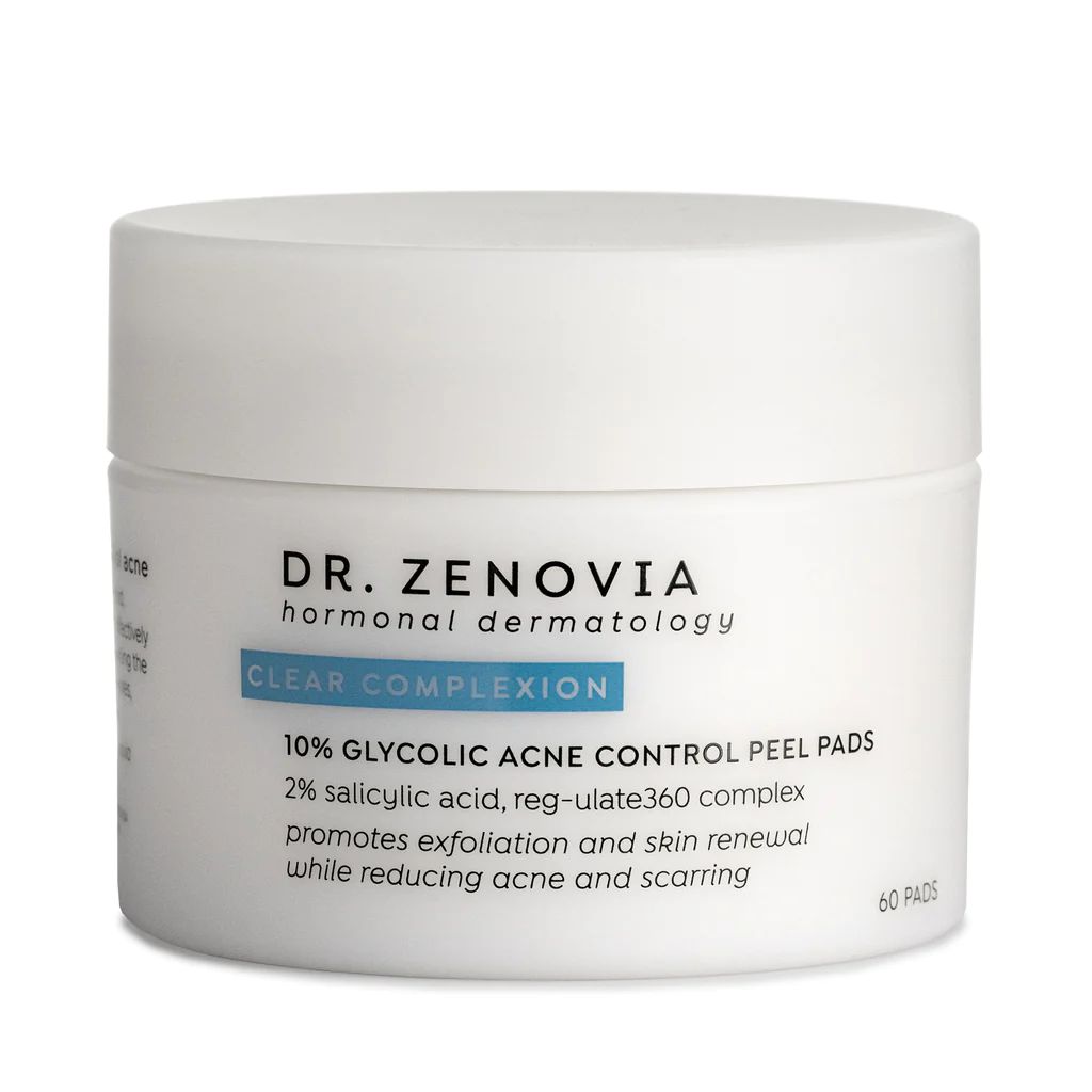 10% Glycolic Acne Control Peel Pads | Dr. Zenovia Hormonal Dermatology