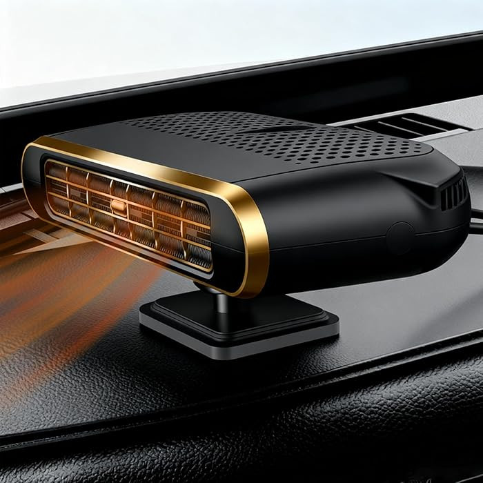Car Heater,12V Portable Heating & Cooling Fast Heating Defrost Defogger for Car Windshield, Plugs... | Amazon (US)