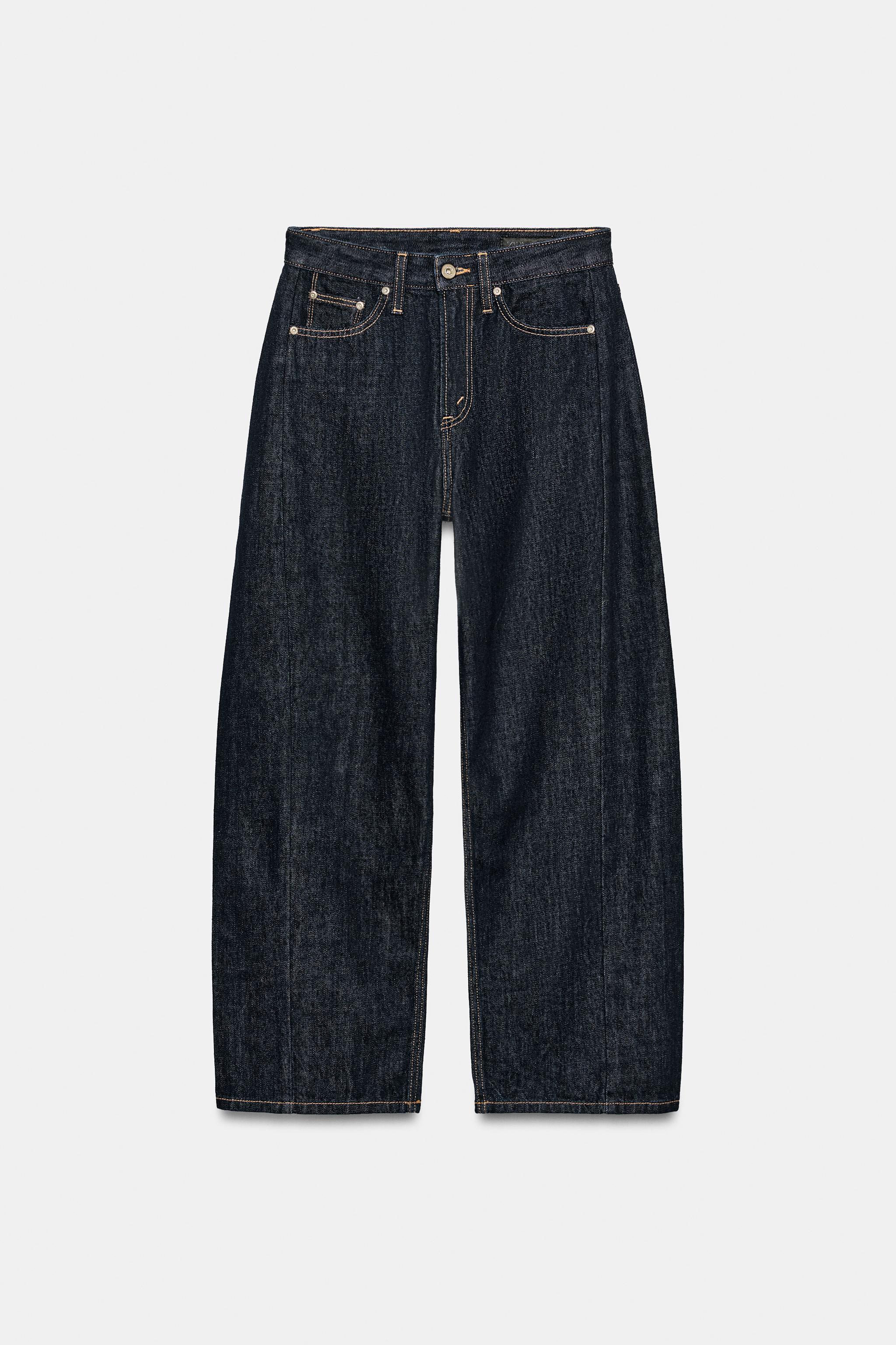 ZW COLLECTION MID-WAIST RELAXED ANKLE JEANS | Zara US