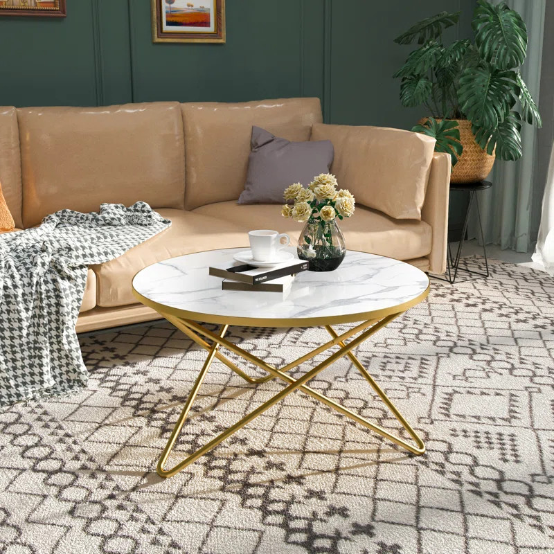 Valesca Cross Legs Coffee Table | Wayfair North America