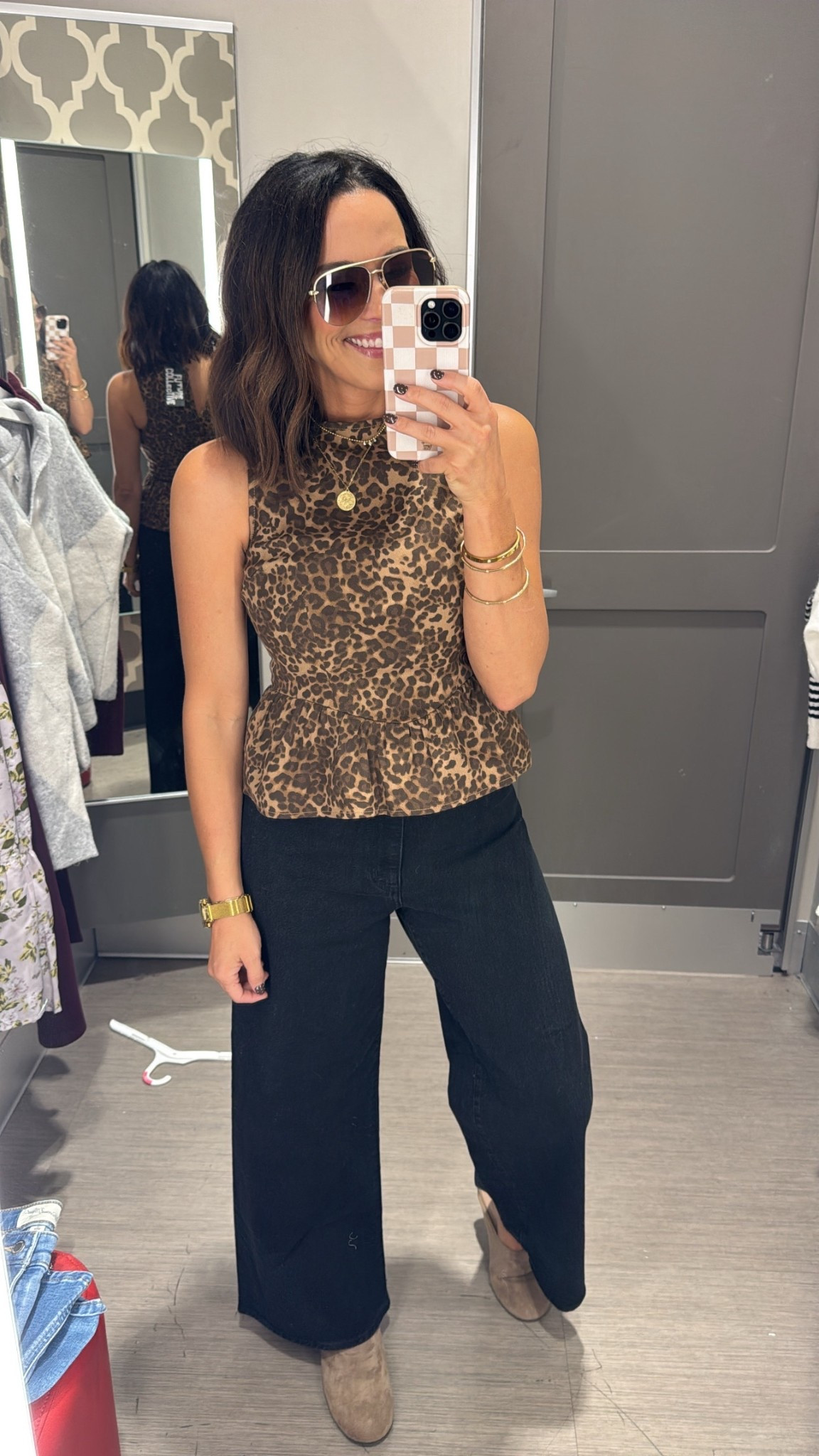 Leopard print peplum top and wide leg cropped jeans.
Elevated and chic outfit inspo 🖤

Chic style, elevated casual, leopard print top, fall fashion, Target style, VintagePickin




#LTKFindsUnder50 #LTKSeasonal #LTKStyleTip
