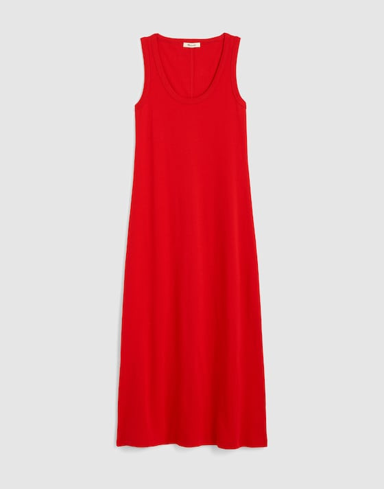 Scoopneck Tank Maxi Dress in Compact Cotton | Madewell